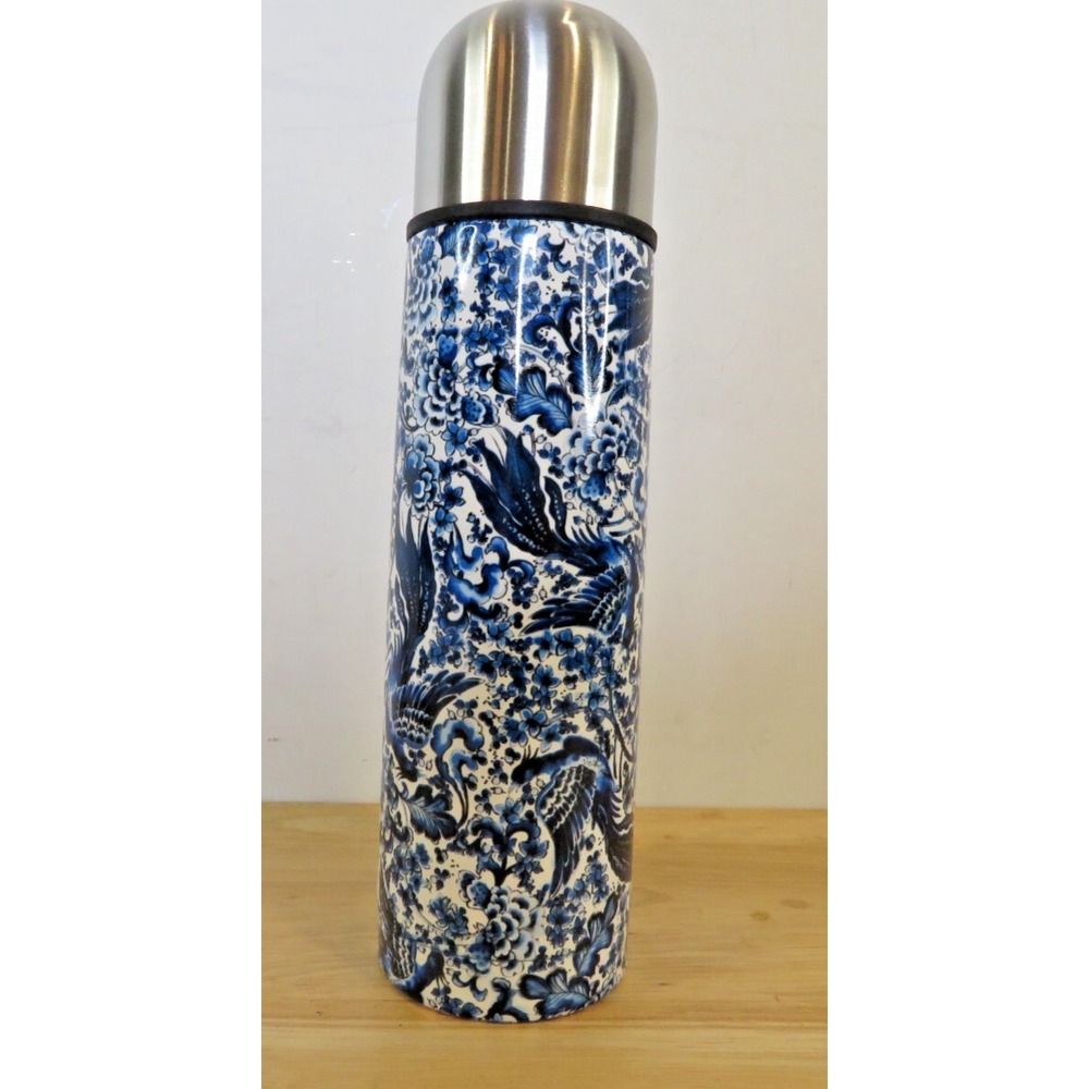 Stone Cold Fox Stainless Steel Blue Paisley Willow Thermos 17 oz 500ml